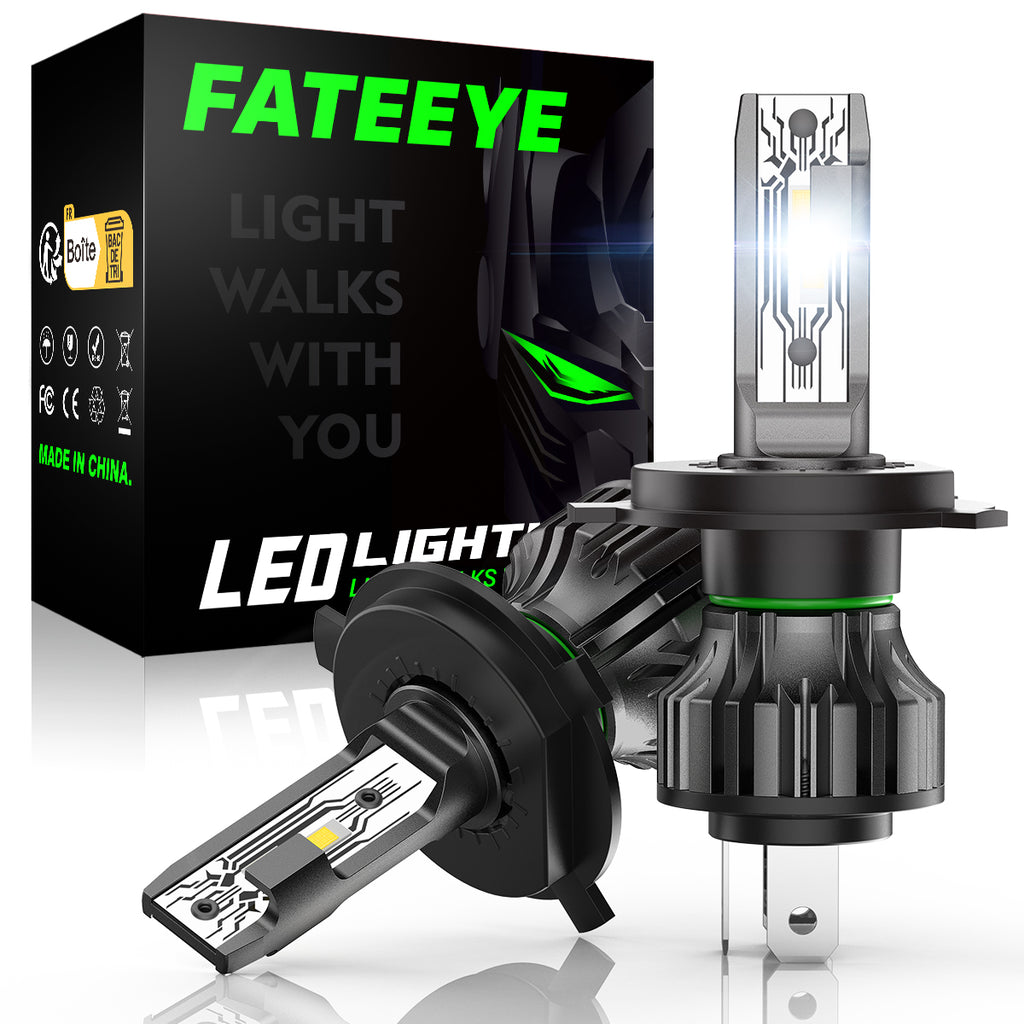 FATEEYE A700-F1-H4 LED HEADLIGHT 50W 10000LUMENS 6500K AUTOMOTIVE LIGHTS