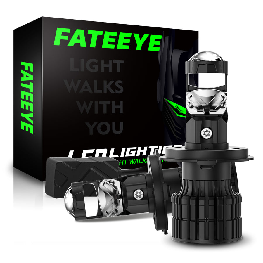 FATEEYE F13 120W 22000Lumens 6500K COOL WHITE HIGH QUALITY PROJECTOR LENS LED HEADLIGHTS BULBS