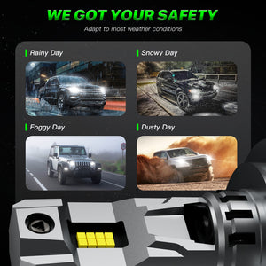 FATEEYE F11 series same as halogen h4  h7 led headlight bulbs 70W 20000lumen led headlights