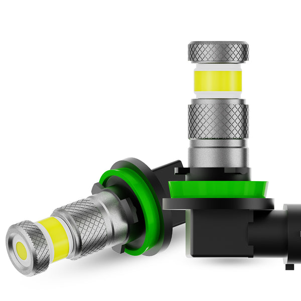 LED H8 H11 H16 シリーズ9.2 グリーンレモン　ワンオフ　し LED H8 H11 H16 グリーンレモン ワンオフ 輝神 明るい - メルカリ
