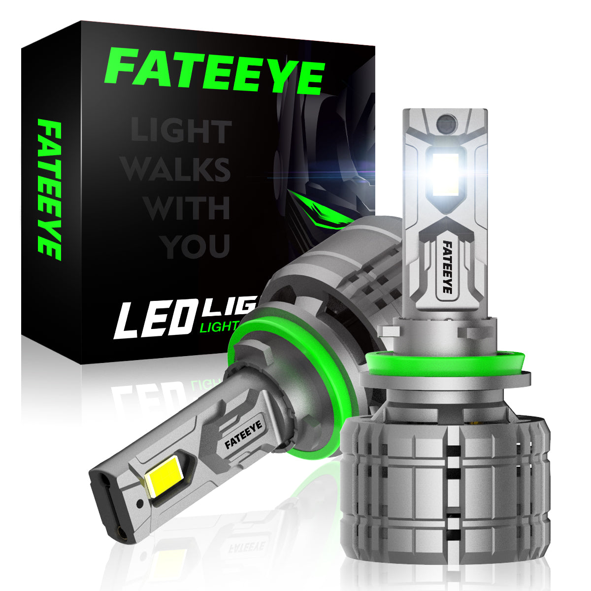 FATEEYE A700-F9S-H11 LED HEADLIGHT BULBS SUPER POWER 200W