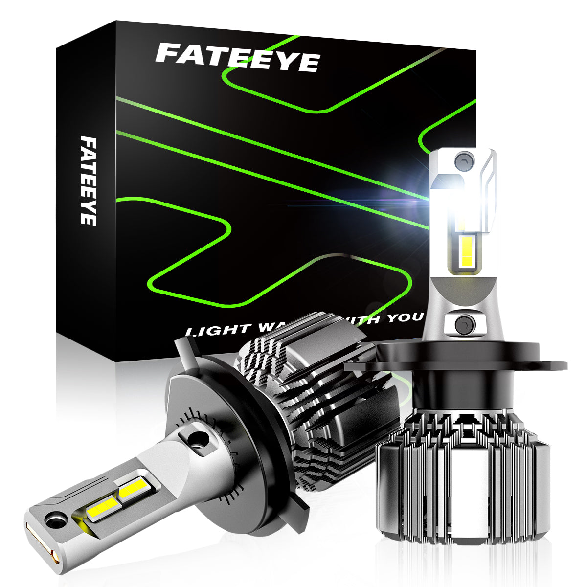 FATEEYE A700-F3-H4 SUPER BRIGHT 100W 20000LUMEN AUTO LED HEADLIGHT BUL