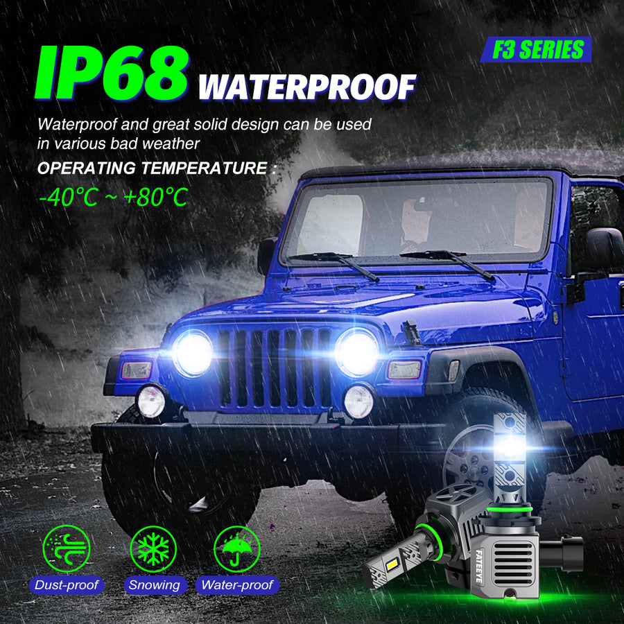 LED HEADLIGHT BULBS SUPER BRIGHT 100W 9005