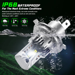 FATEEYE F5 Series Wireless | 9005 H4 H7 H11 LED Bulbs Perfect Beam 80W 22000LM 6500K White | 2 Bullbs